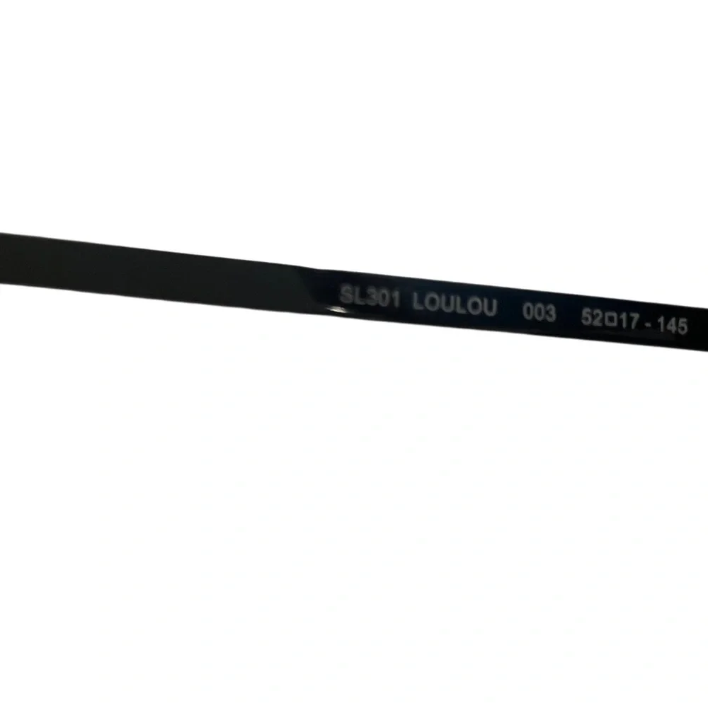 New Saint Laurent LOULOU Mirror Heart Shaped Sunglasses Silver w/ silver lenses - Picture 10 of 13